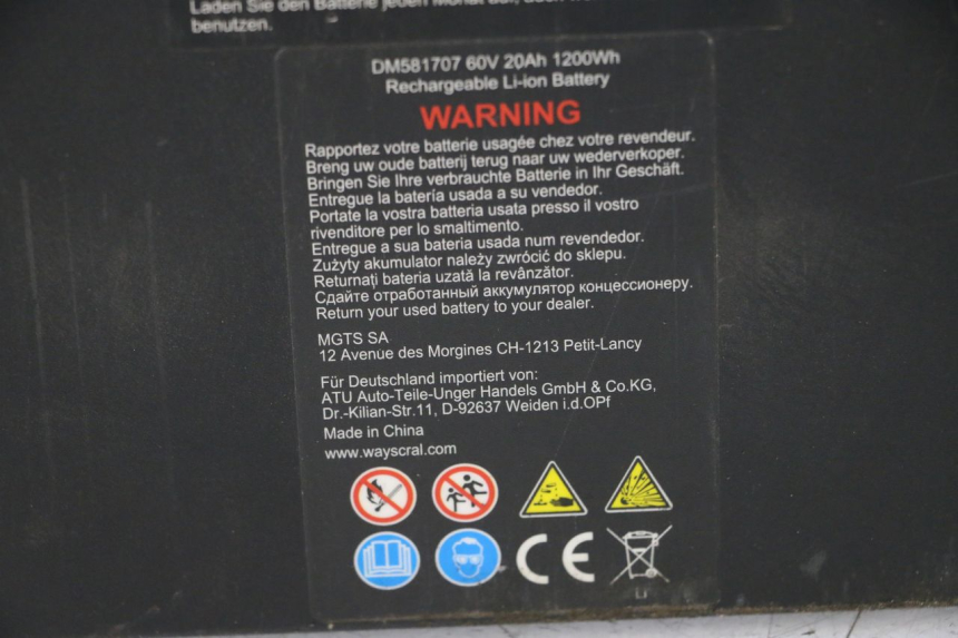 photo de BATTERY WAYSCRAL E-START 1 (2018 - 2022) - Checked used part