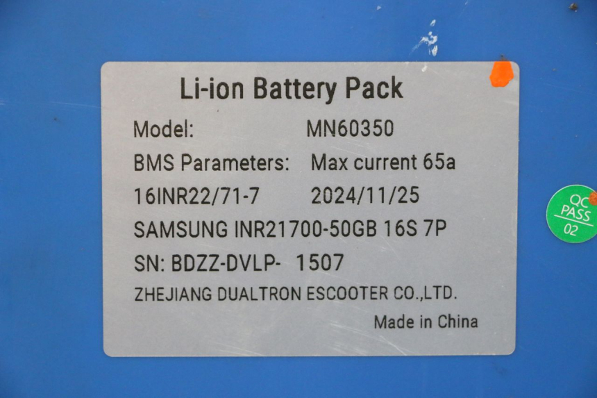 photo de BATTERY DUALTRON VICTOR LIMITED 1 - Zoom on usage condition