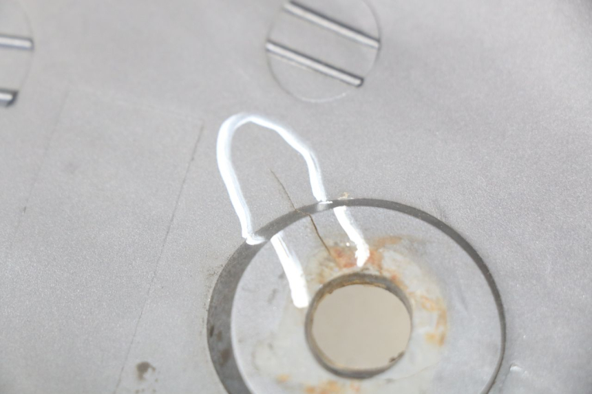 photo de REAR LEFT PANEL DAELIM S2 125 (2006 - 2007) - Technical close-up