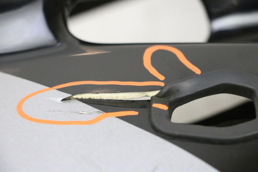 photo de RIGHT FRONT FAIRING HONDA NSR R 125 (1994 - 2003) - Alternative angle