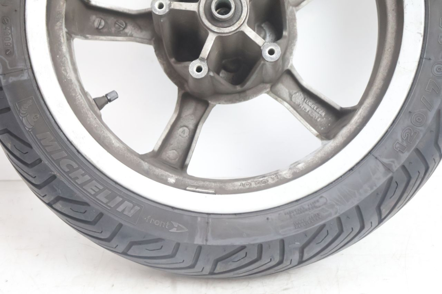 photo de FRONT RIM AND TIRE PEUGEOT SATELIS 125 (2006 - 2009) - Markings and original references