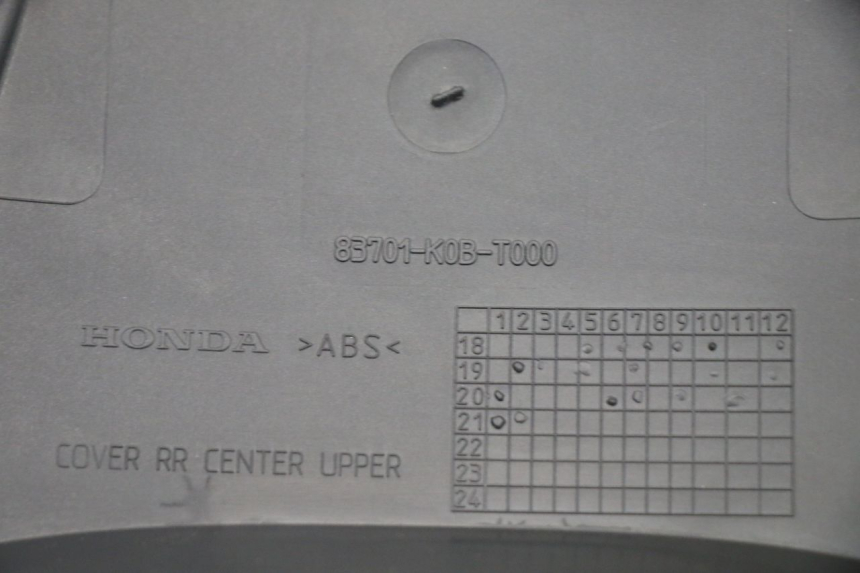 photo de REAR UPPER MIDDLE PANEL HONDA FORZA 125 (2021 - 2025) - Markings and original references