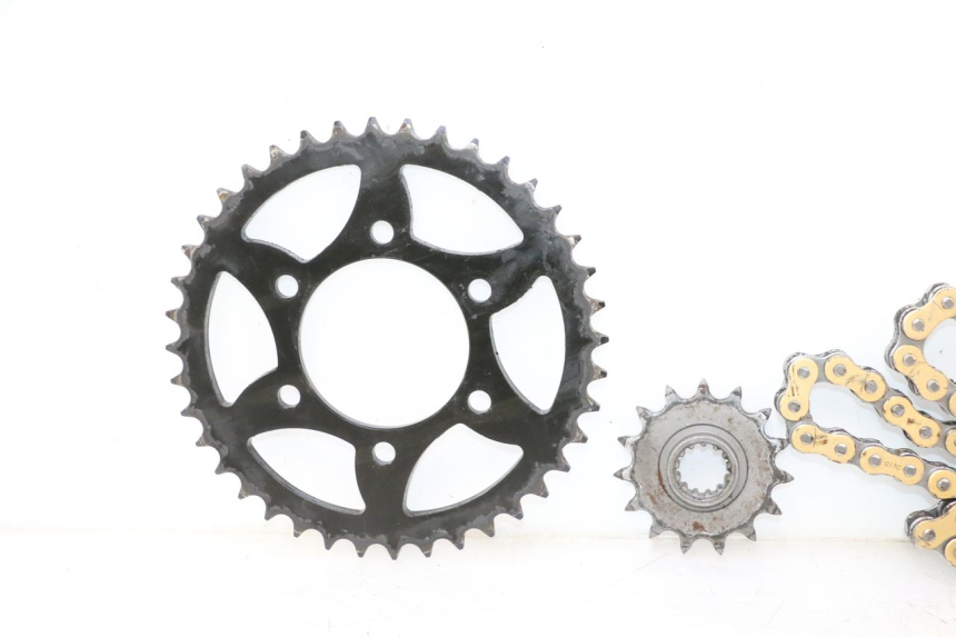 photo de CHAIN SPROCKET KIT KAWASAKI ZX-6R ZX6R 600 (2000 - 2002) - Checked used part