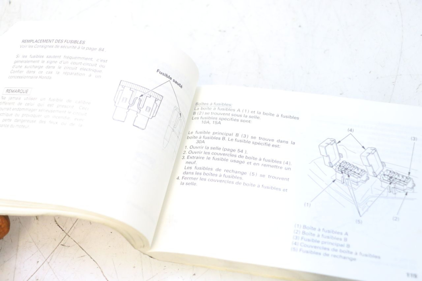 photo de USER MANUAL HONDA FJS SILVER WING SILVERWING 400 (2005 - 2008) - Fixing points details