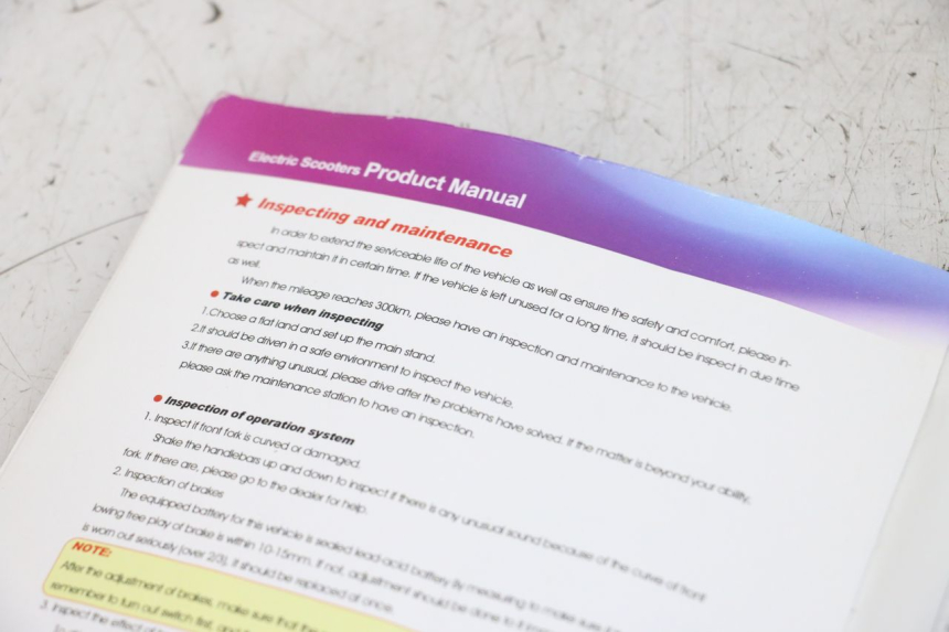 photo de USER MANUAL EFUN PUSA 1 - Technical close-up