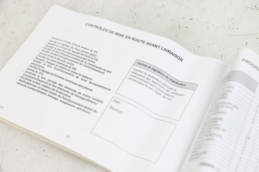 photo de USER MANUAL KYMCO SUPER 8 4T 50 (2021 - 2024) - Component detail