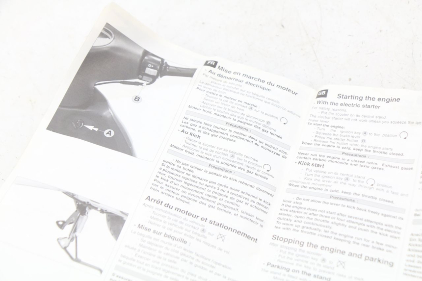 photo de USER MANUAL PEUGEOT VIVACITY 50 (1998 - 2003) - Technical close-up