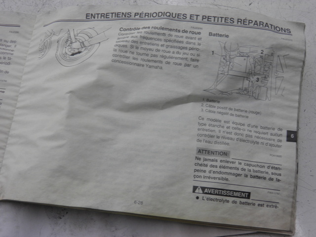 photo de USER MANUAL YAMAHA TDM 900 (2004 - 2006) - Component detail