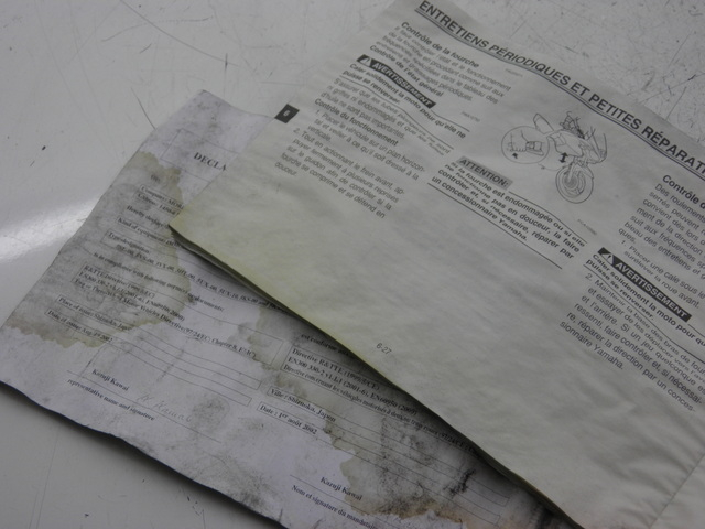 photo de USER MANUAL YAMAHA TDM 900 (2004 - 2006) - Zoom on usage condition