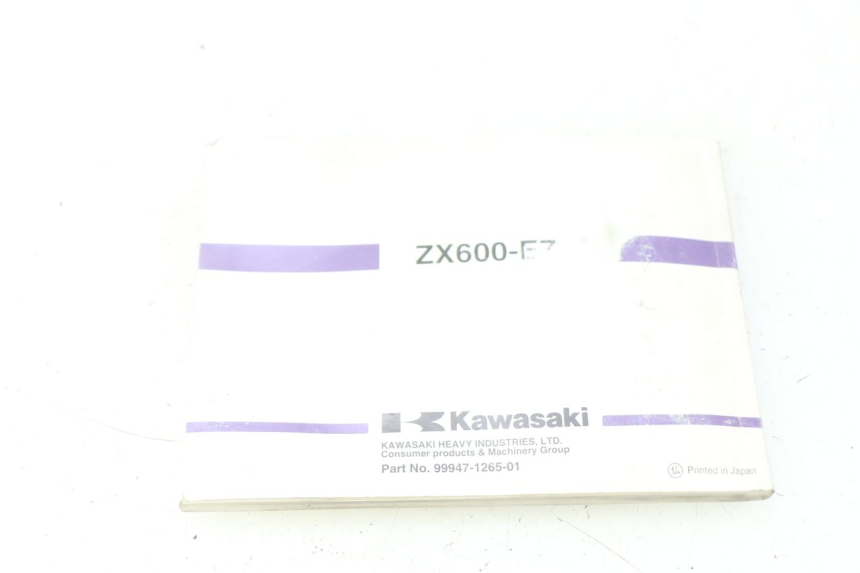 photo de USER MANUAL KAWASAKI ZZR 600 (1995 - 2004) - Zoom on usage condition