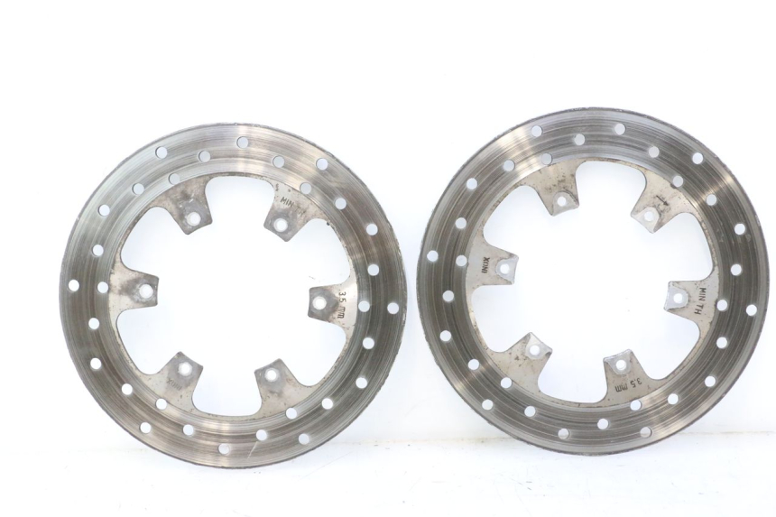 photo de PAIR FRONT BRAKE DISC PIAGGIO MP3 125 (2006 - 2014) - Markings and original references