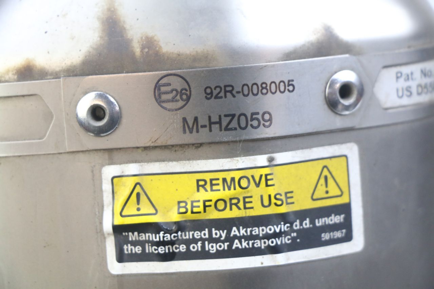 photo de EXHAUST PIPE YAMAHA MT ABS 125 (2014 - 2018) - Fixing points details