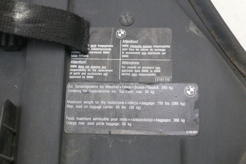 photo de REAR SEAT BMW C1 125 (2000 - 2003) - Surface and material condition